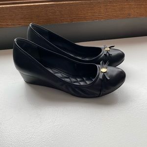 Cole Haan black low wedge heels, women’s size 9.5